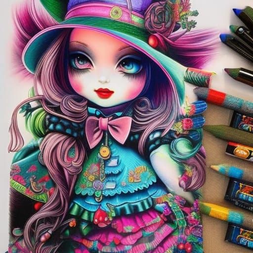 Coloured crayons – AI Generated Artwork – NightCafe Creator
