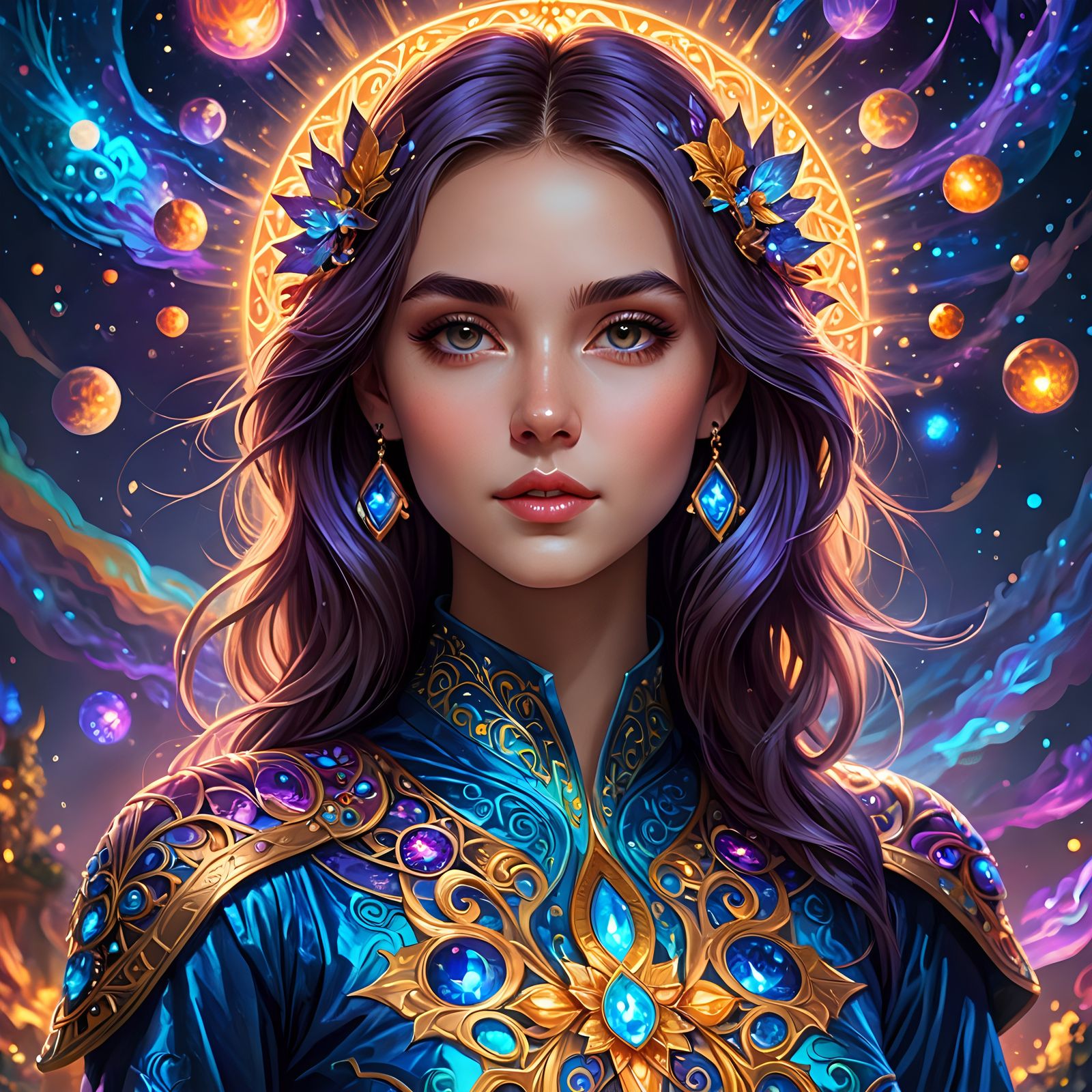 Fantasie-Kunst-Porträt