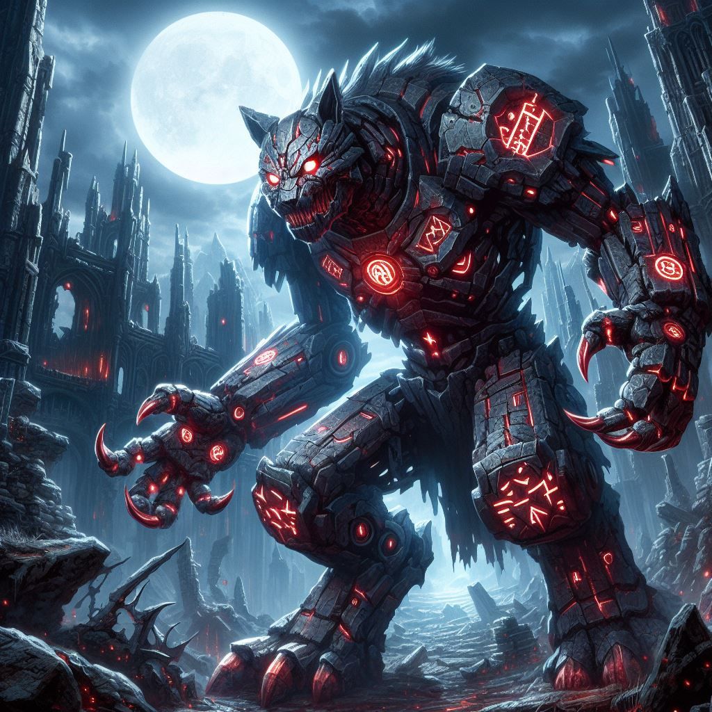 Iron golum & werewolf fusion