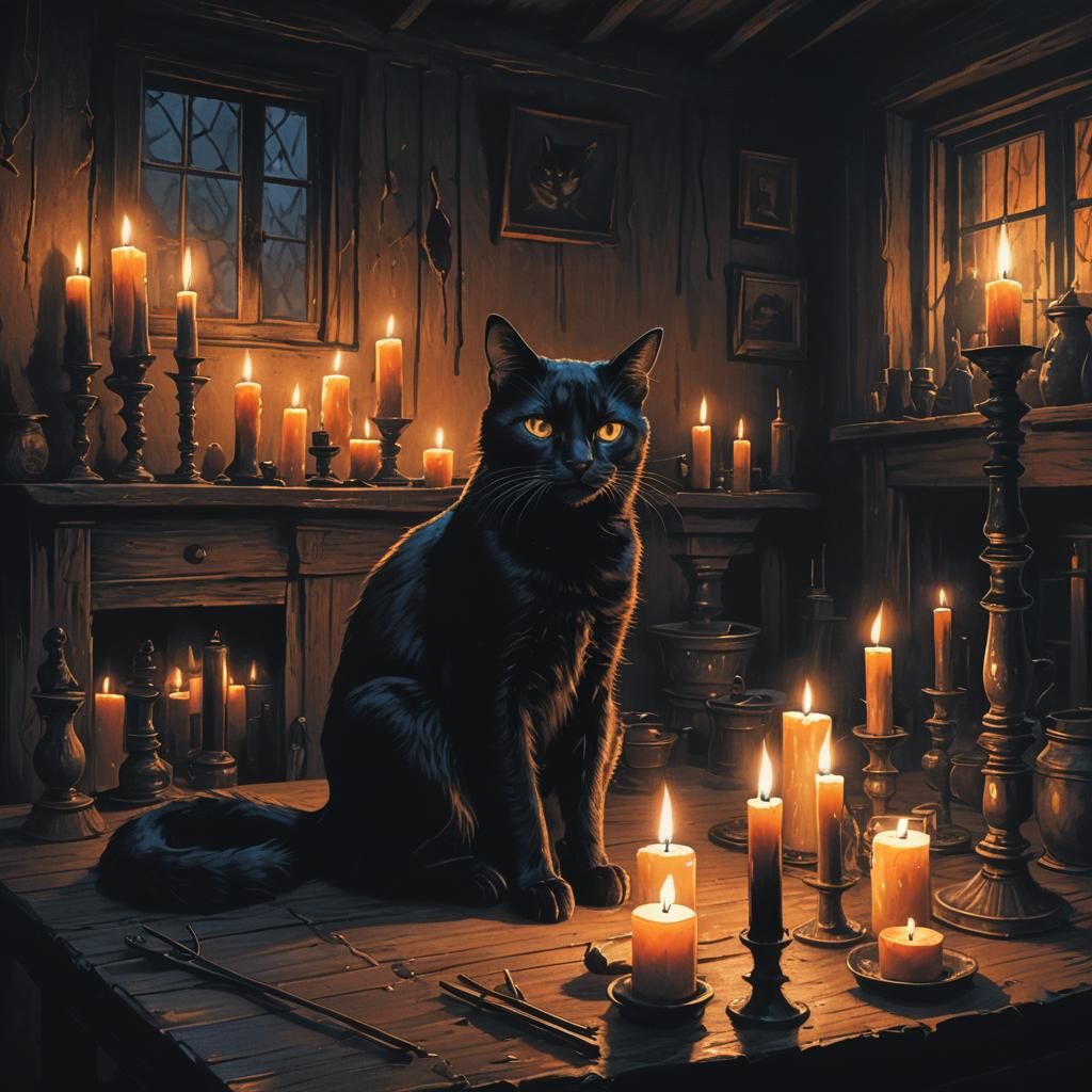 Black cat  by @undefined