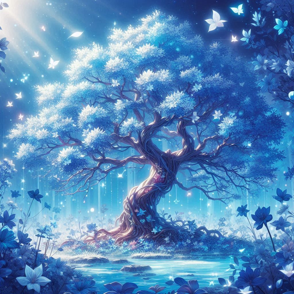 Blue tree
