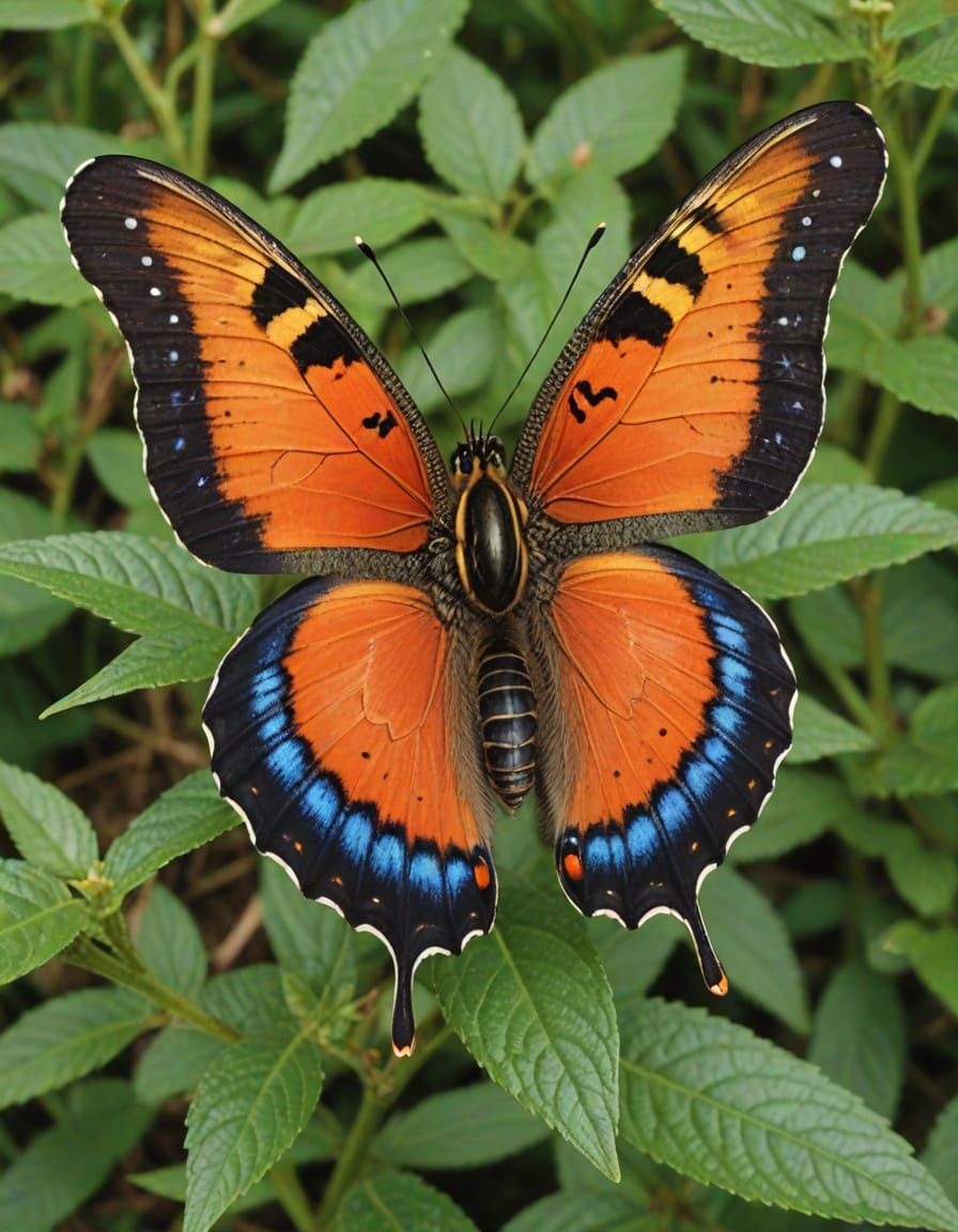 A very confused butterfly. 