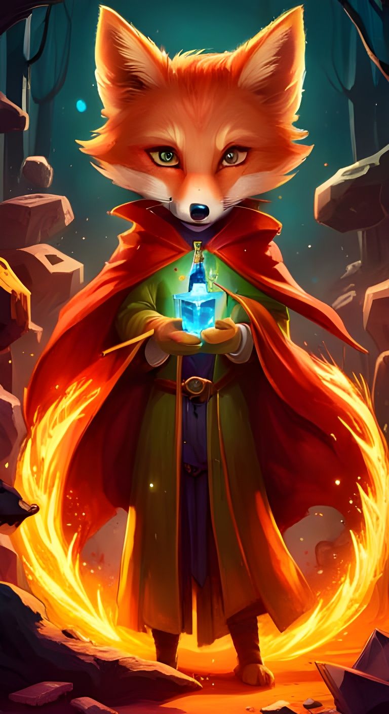 Magic Fox AI Generated Artwork NightCafe Creator