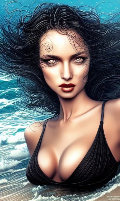 Bikini Lady - AI Generated Artwork - NightCafe Creator