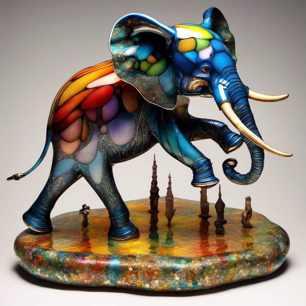 big elephant coming
