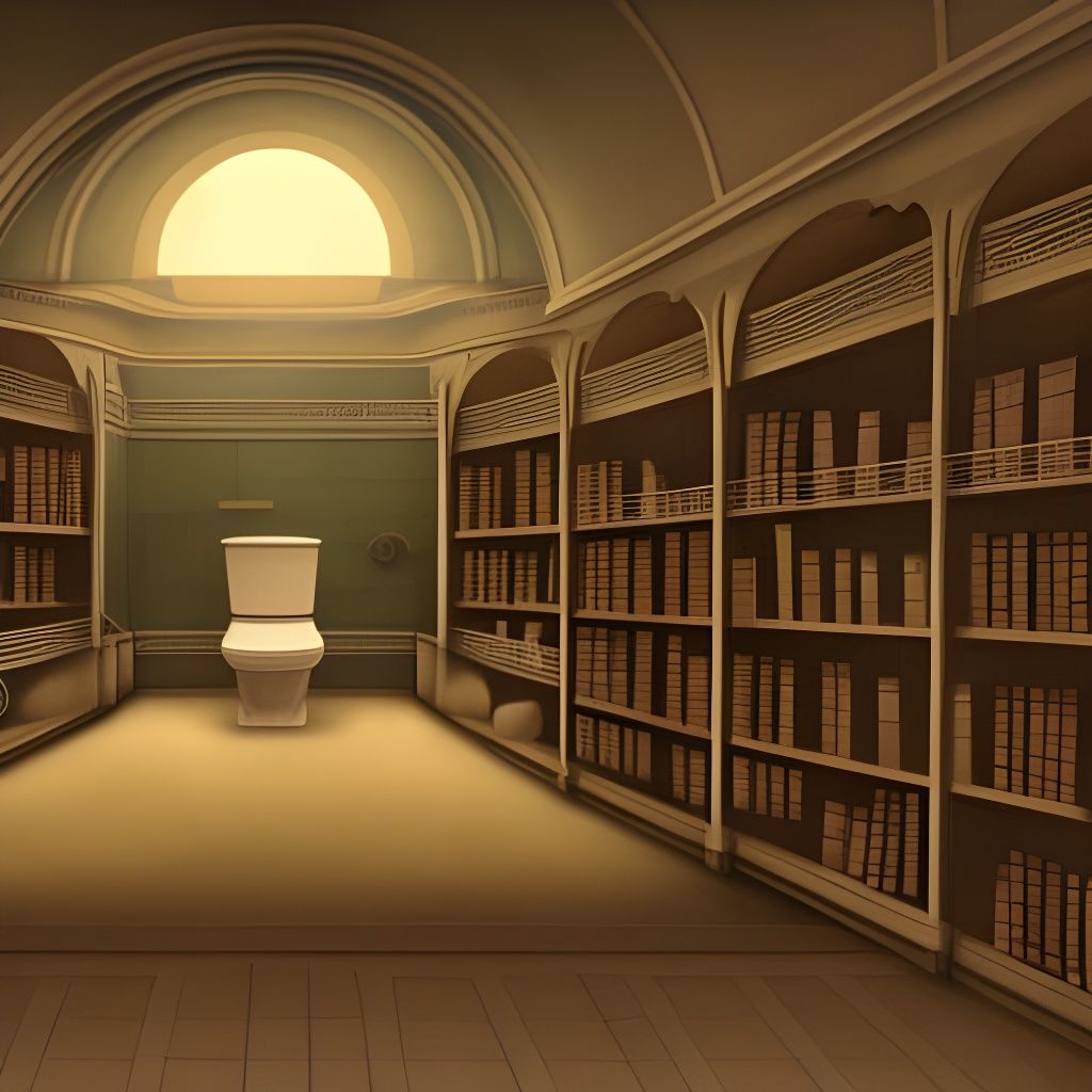 What's that doing there? 🤔🚽📚 false