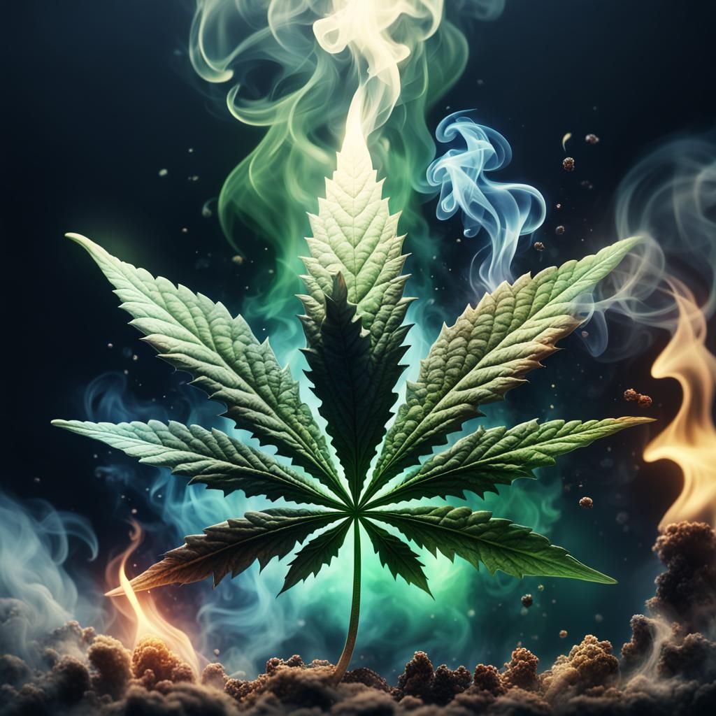 Marijuana smoking items used to smoke cannabis logo