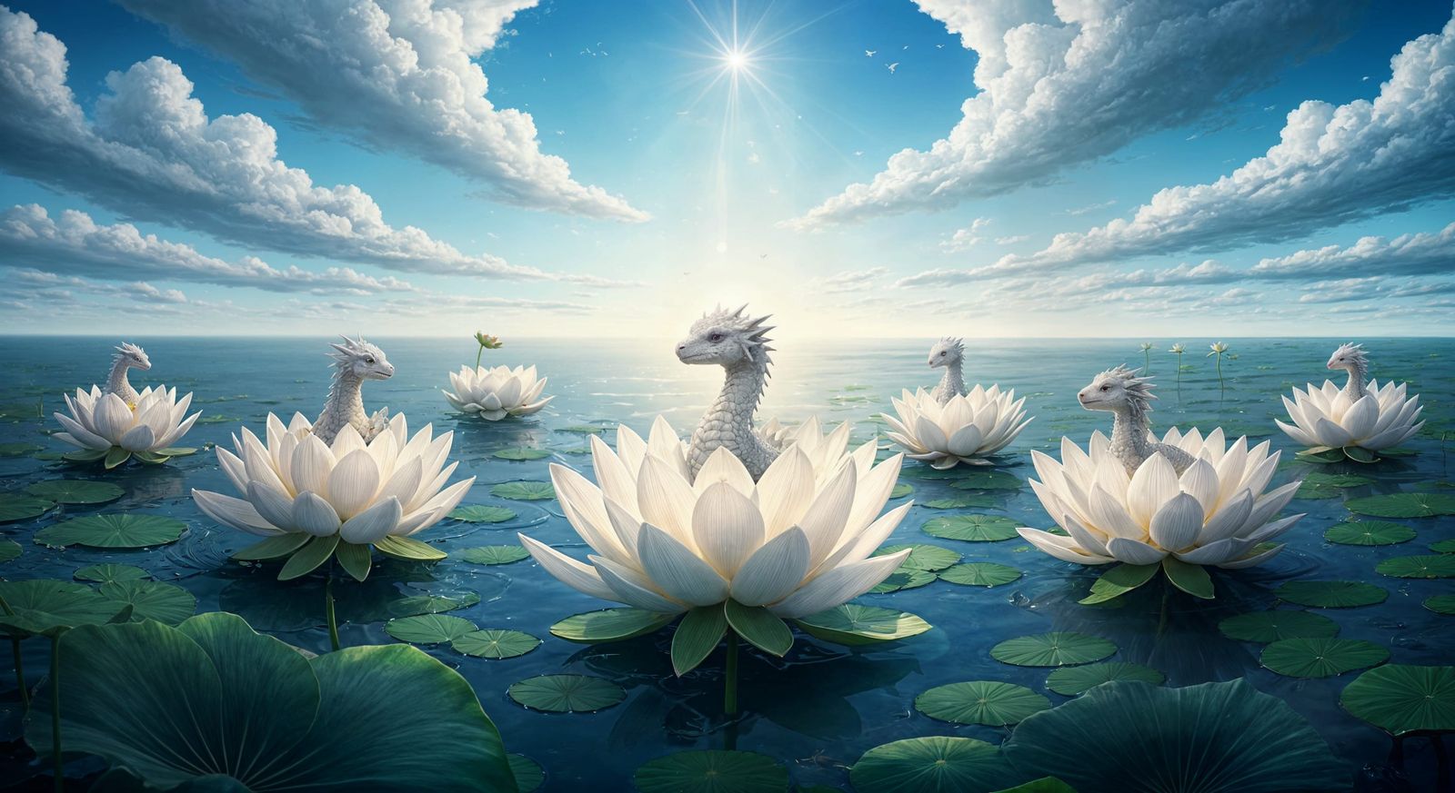 lotus dragons emerging  by @Efe Hellman