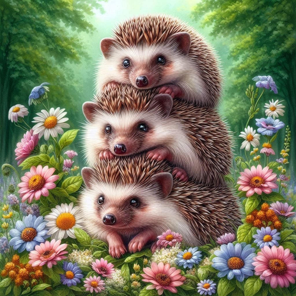 happy hedgehogs
