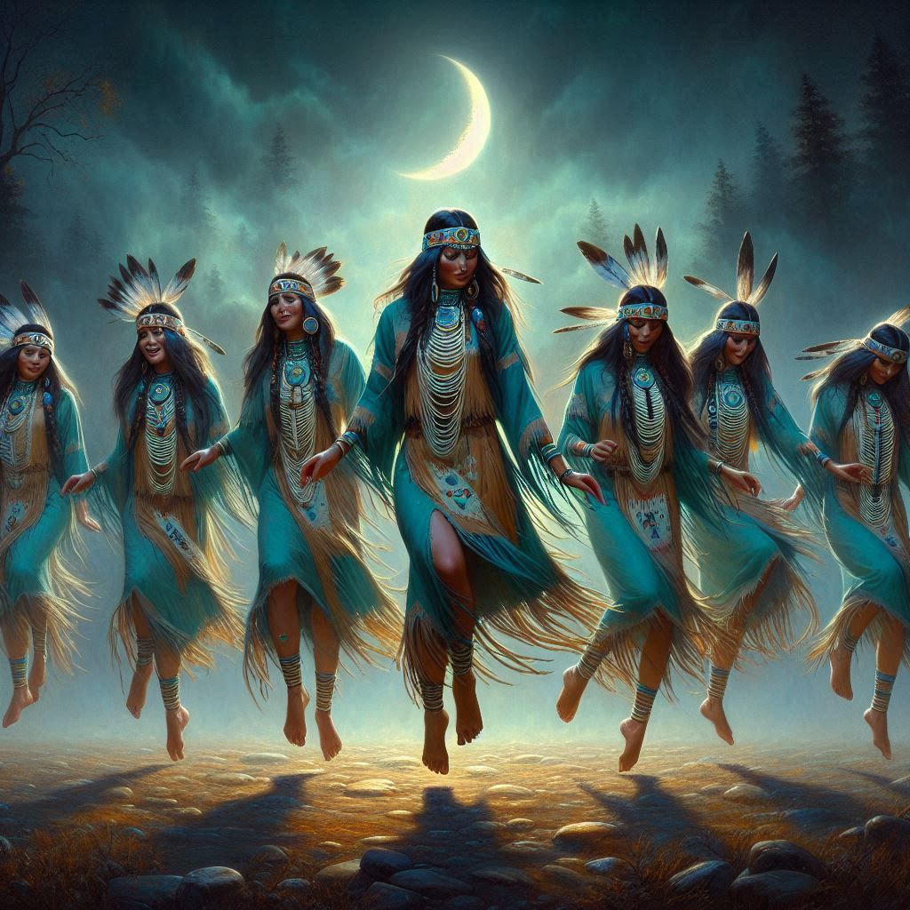 Seven Sisters Dancing With the Moon