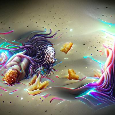 Garry cries over his fallen fries extra mayo free!