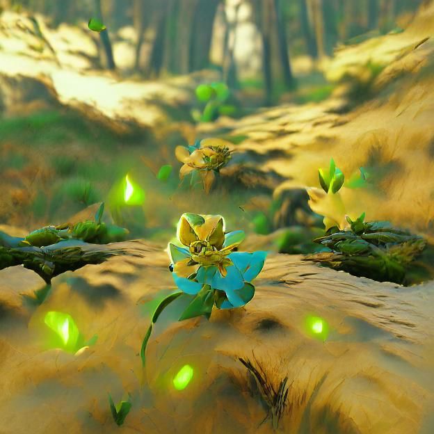 Breath of the Wild Korok Forest 8k resolution DSLR volumetri...