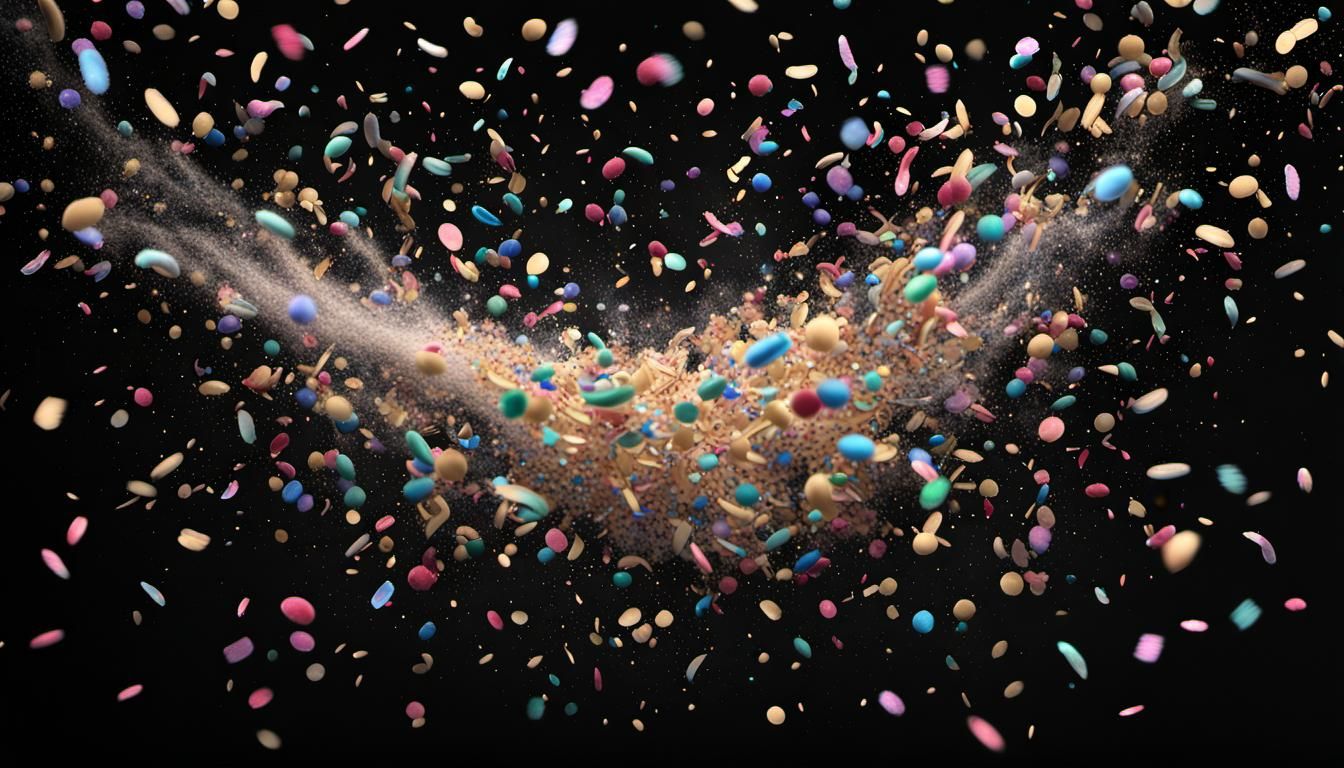 see thru 3D effect, Simulation of milky way galaxy with only...