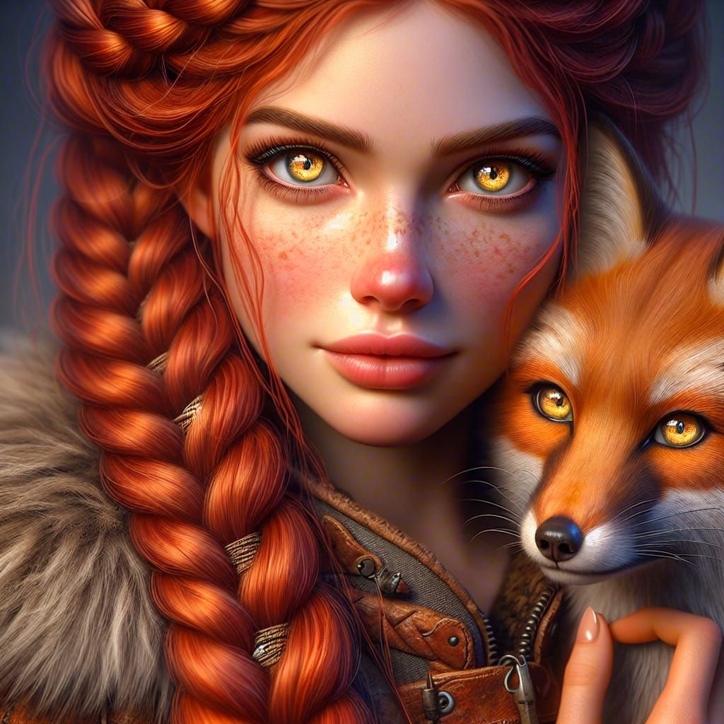 fantasy portrait  by @Dahut