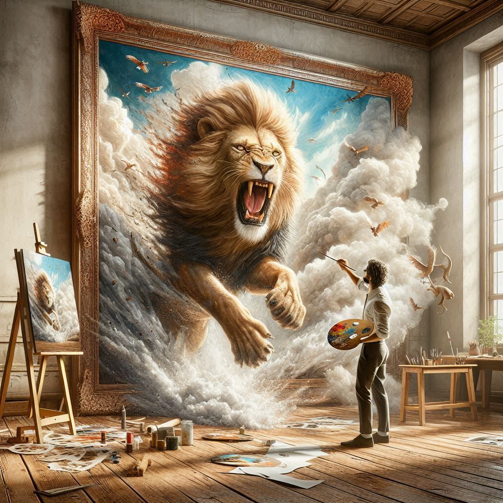 The realistic painting