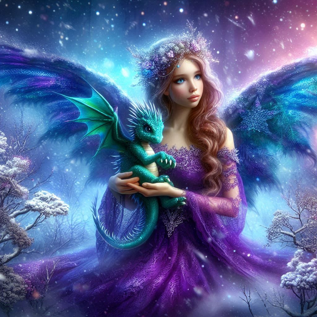 fairy and baby dragon