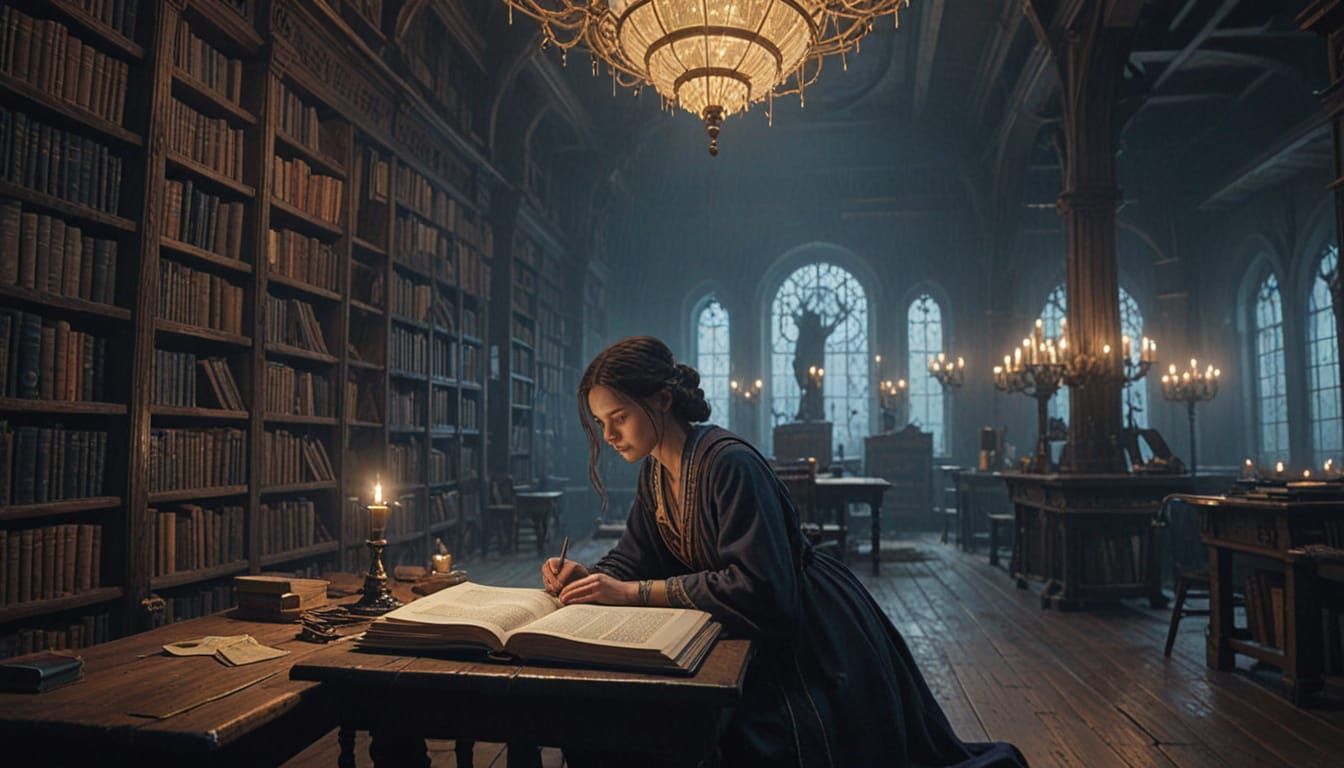 ancient, mystical Libary