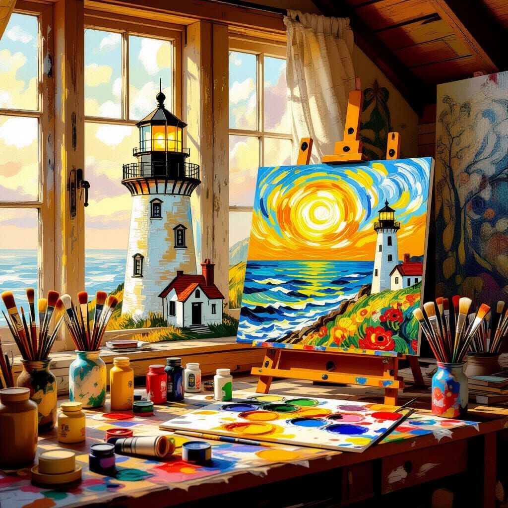  artist's studio  by @Assima