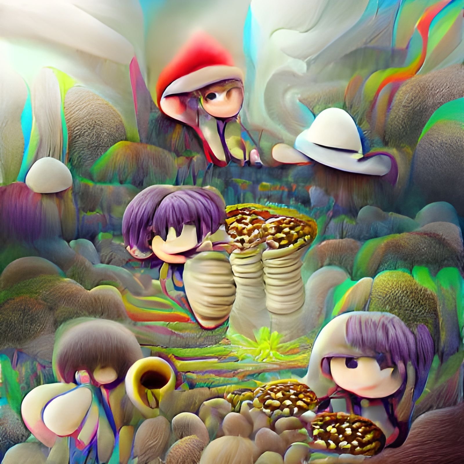 Psychedelic Mushroom Trip Visualized