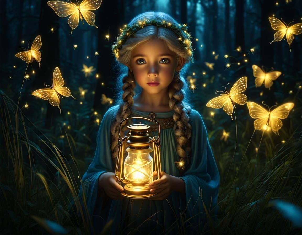 Fairy and Fireflies  by @haightash wong