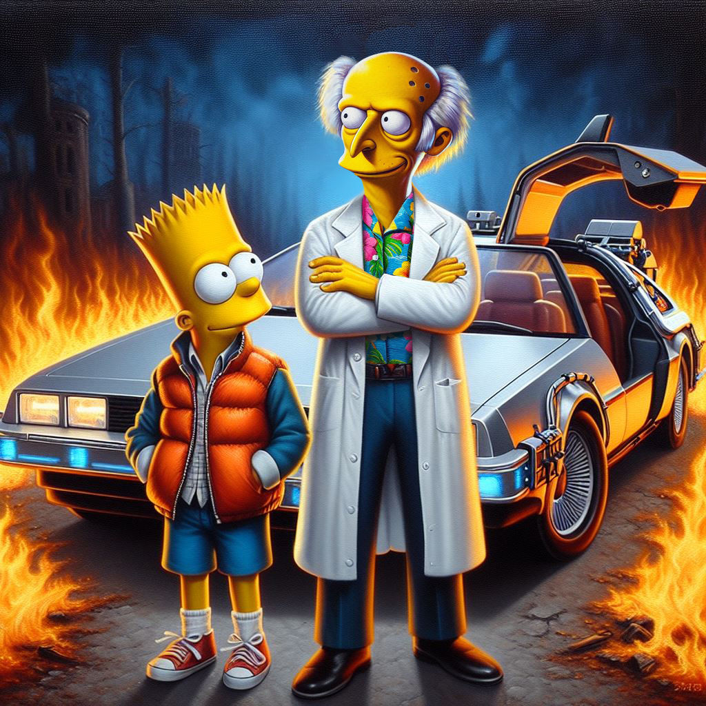 Barty McFly & Doc Emmet Burns go BACK TO THE FUTURE