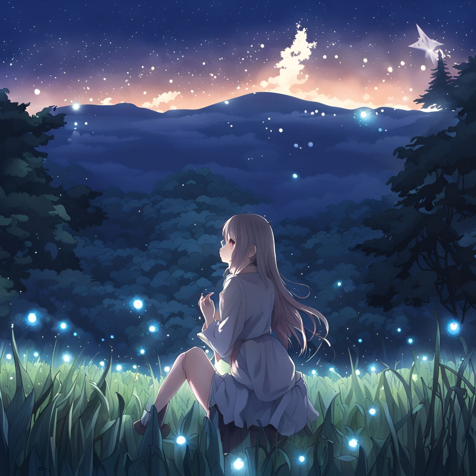 Fireflies - Ai Generated Artwork - Nightcafe Creator