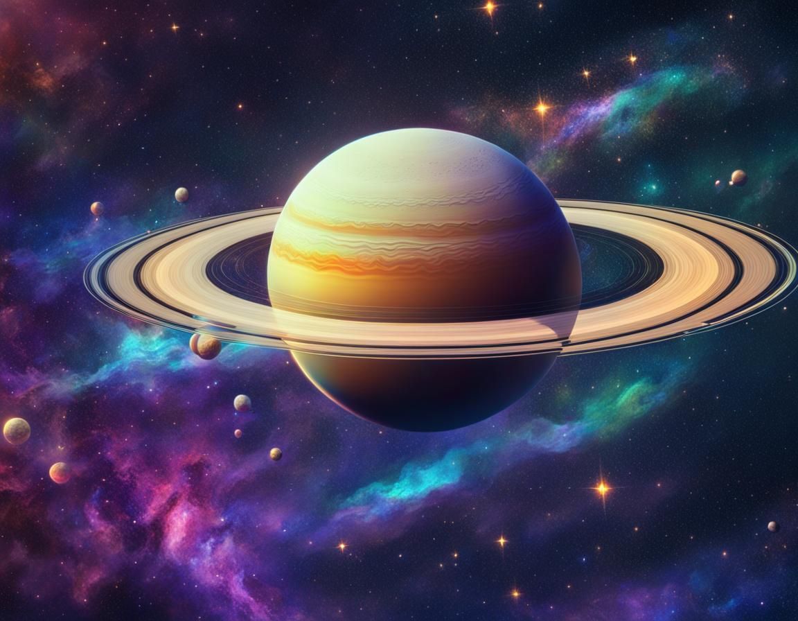 Saturn, v2 - AI Generated Artwork - NightCafe Creator