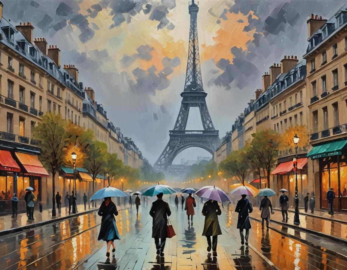 1800's, postcard image, (palette knife acrylic art:2.1), Impasto painting, texture, style of art by Armand Guillaumin was a French Impressio...