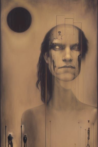 Surreal Cosmos: Fluid Astral Projection in Chrome