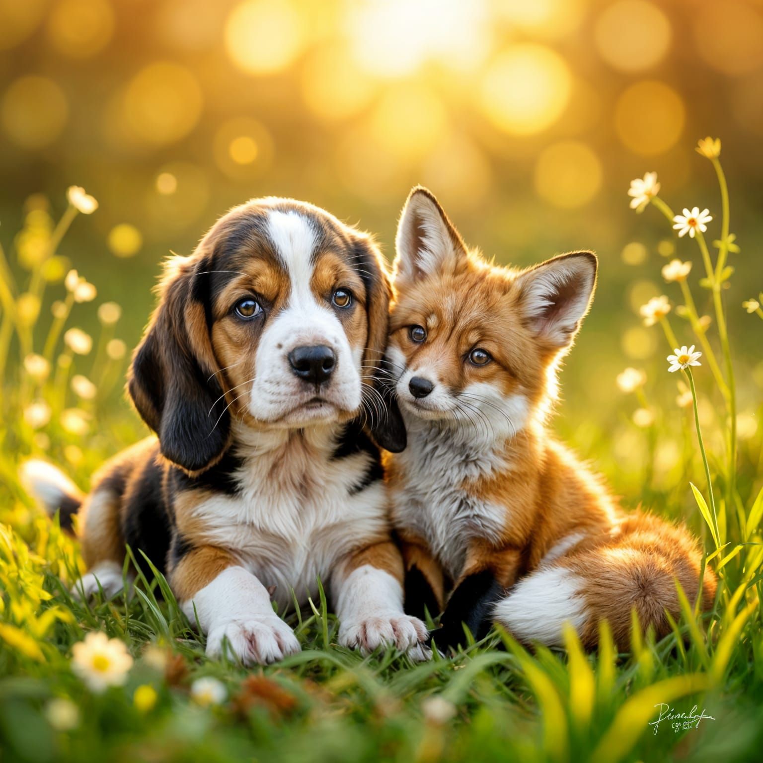 Copper and Tod  by @Derpette