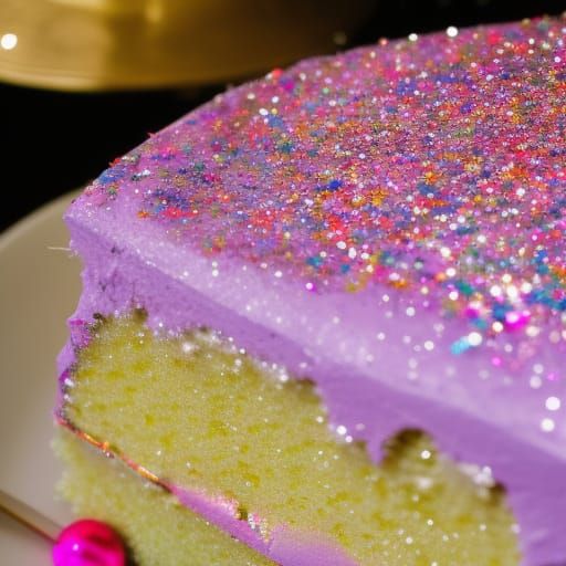 Glitter cake