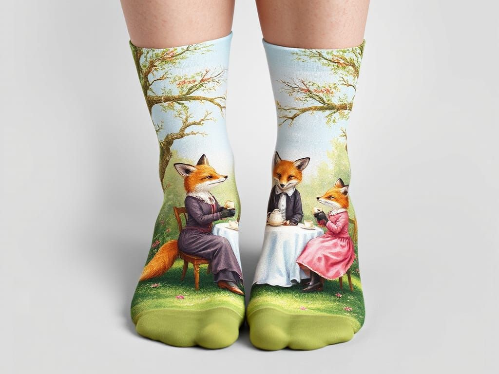 My Tea Socks  by @Sal Neomoons