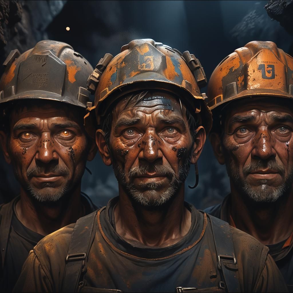 16 tons. In a coal mine  by @Corn Clay