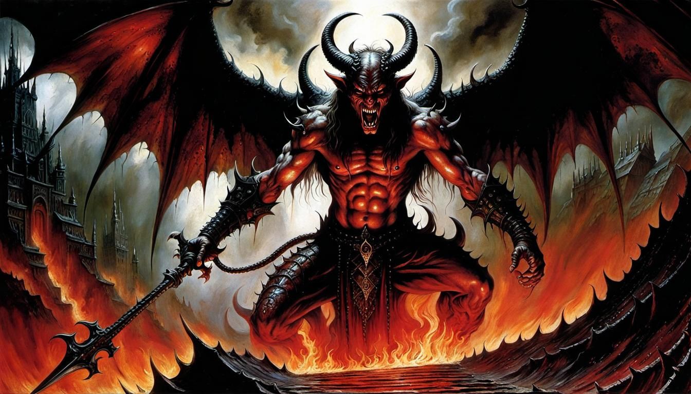 Sinister malevolent Devil