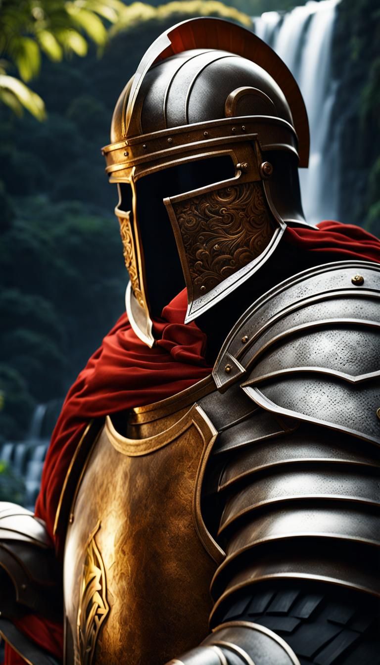 Roman knight in Spartan armor - AI Generated Artwork - NightCafe Creator