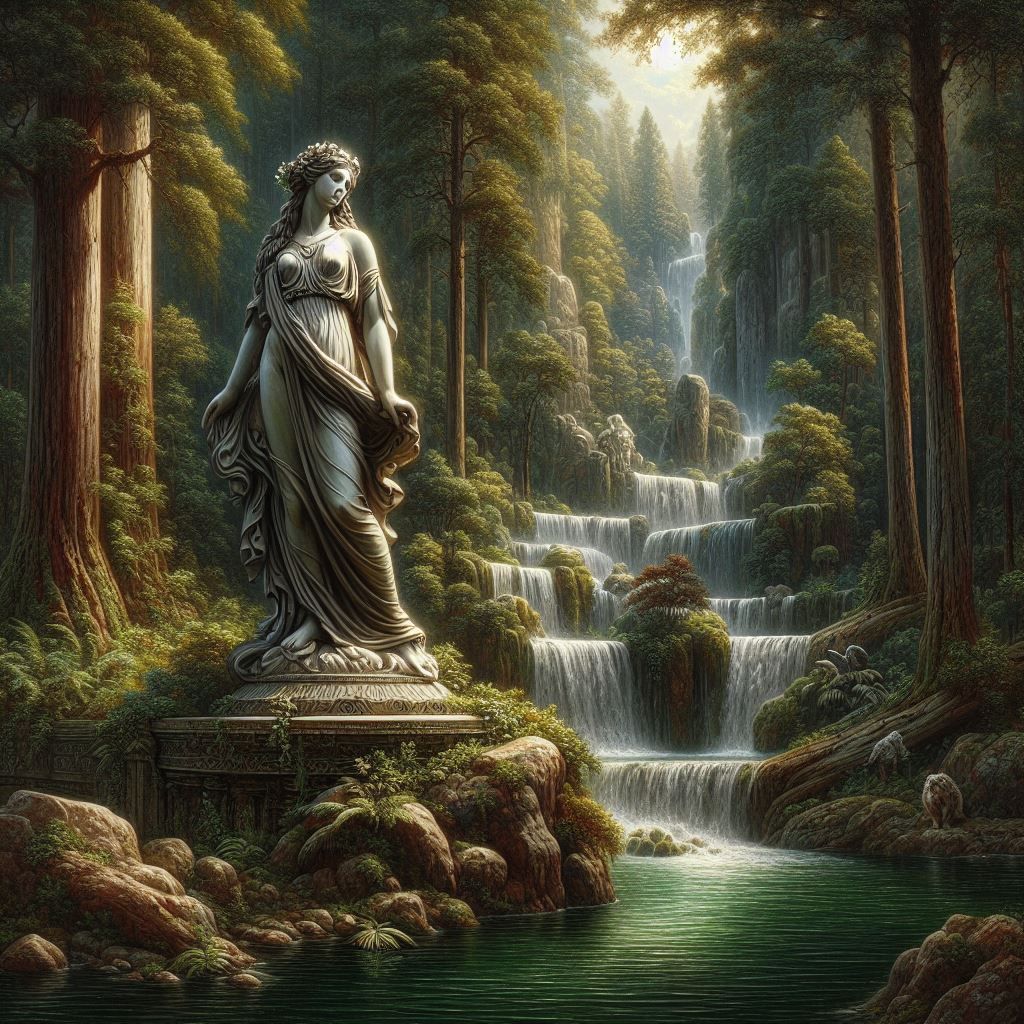 The Nymph Forced to Guard the Falls Forever