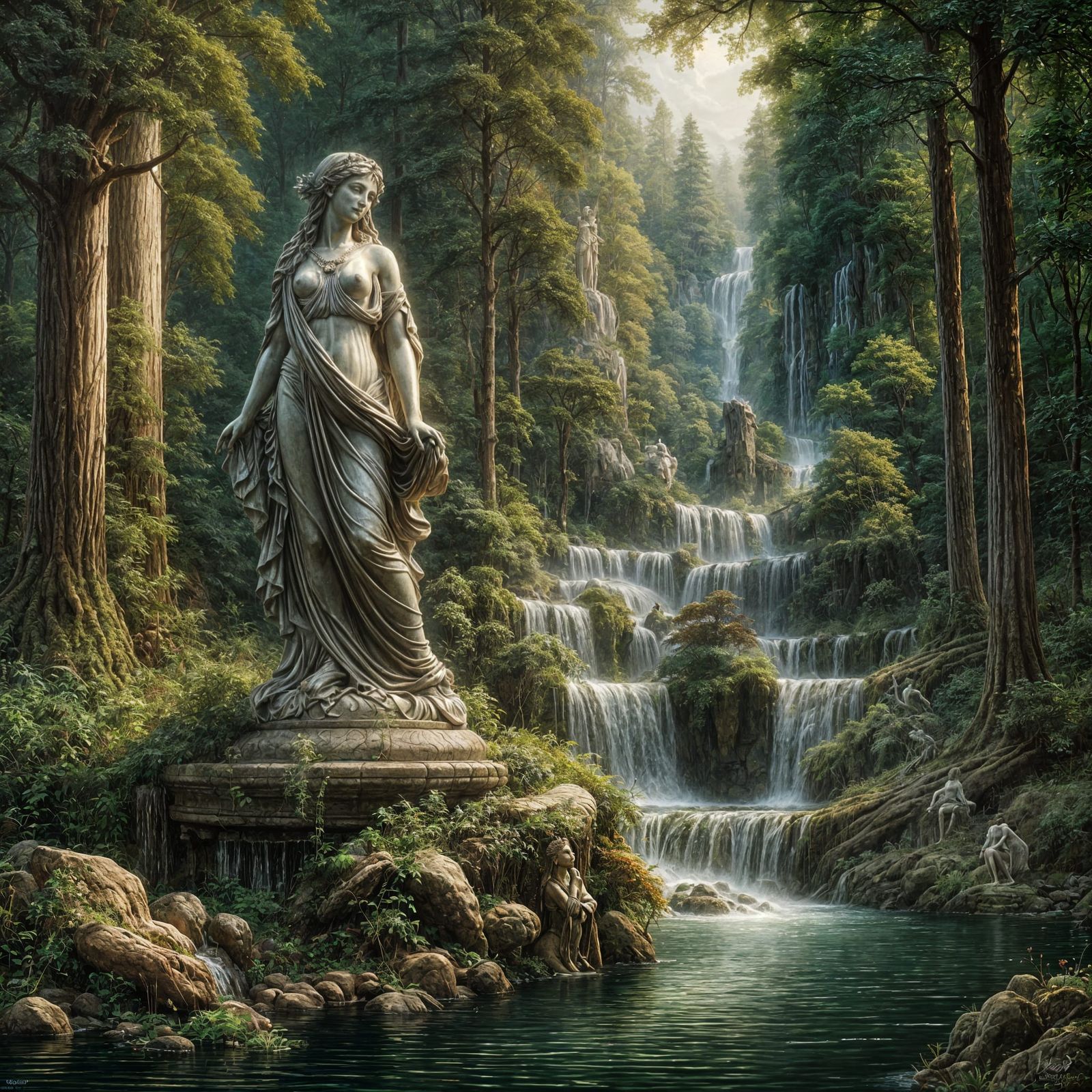 The Nymph Forced to Guard the Falls Forever