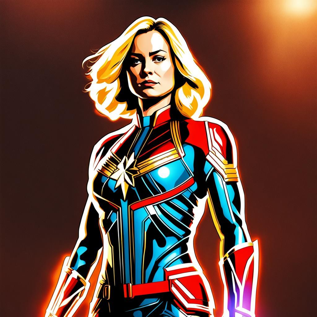 Captain marvel - AI Generated Artwork - NightCafe Creator