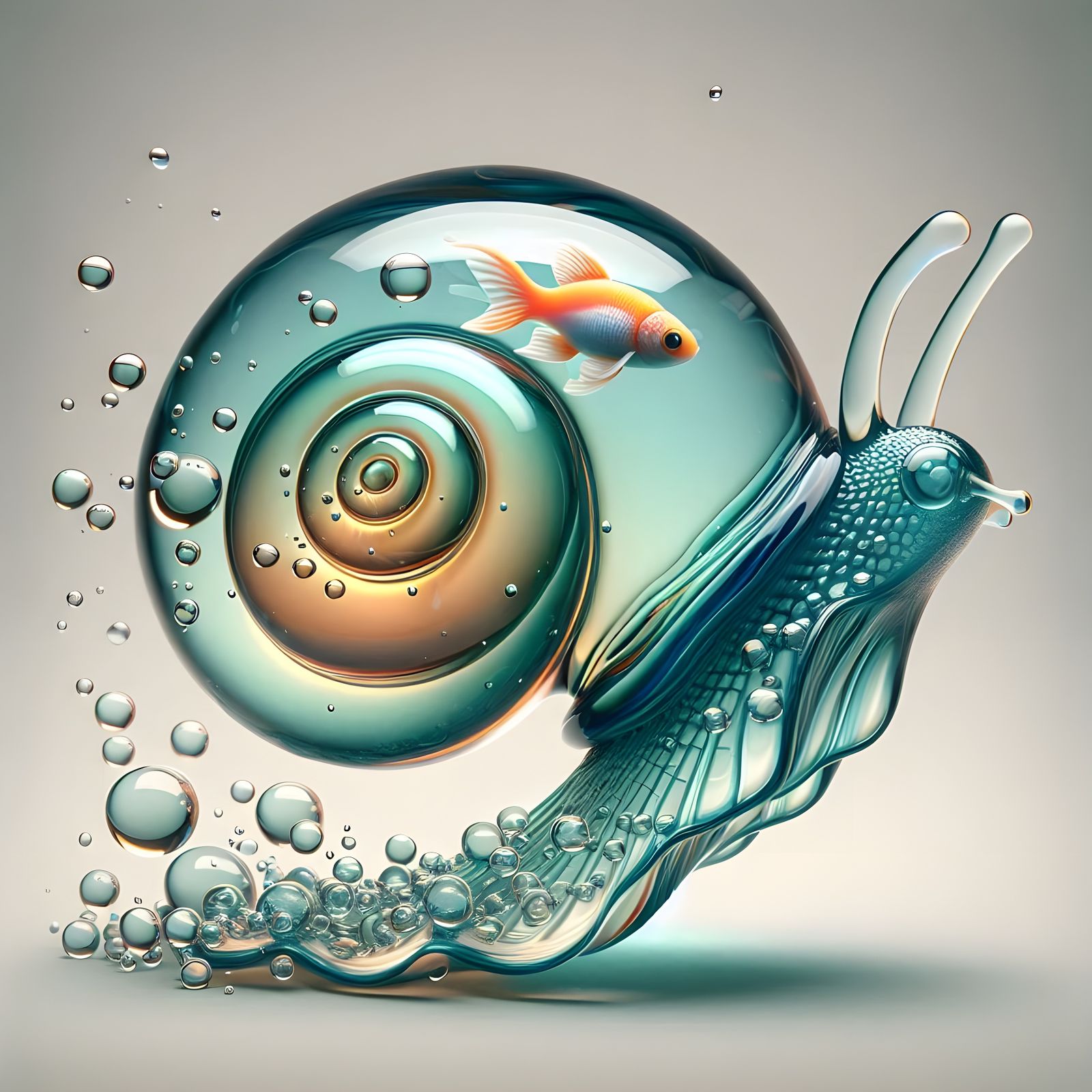Glass snail