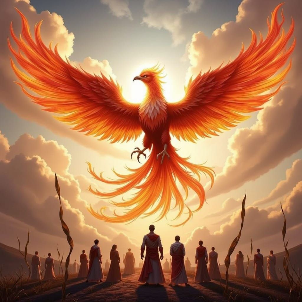 Rise and rise again..
Like the Phoenix from the ashes
Until lambs become lions