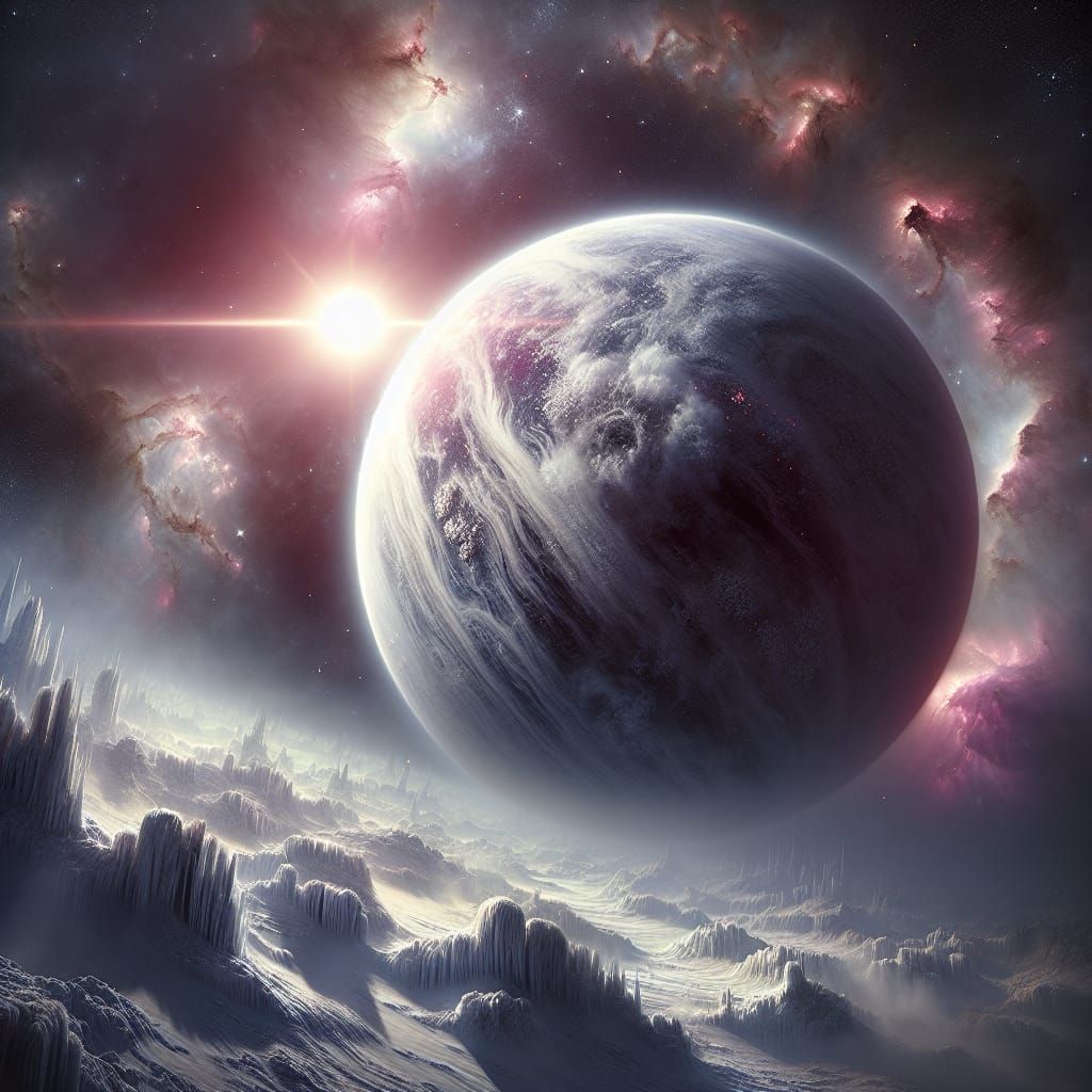 Terrestrial Planet With an Ice Moon