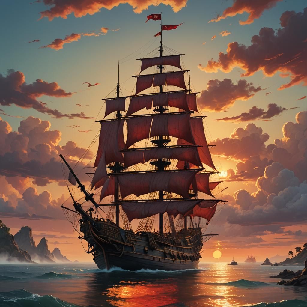 Red Sails in the Sunset  by @Wildlife51