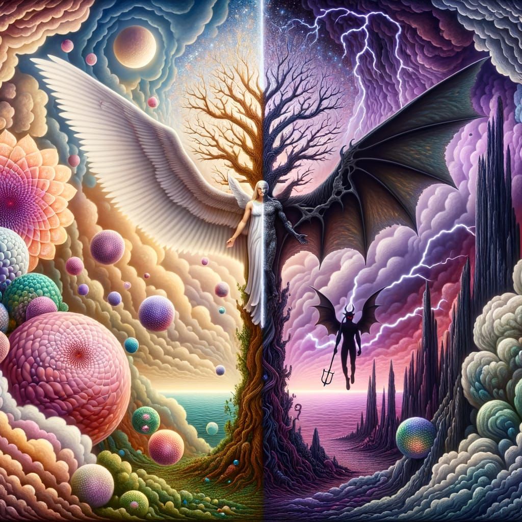 Good vs Evil  by @Sandi