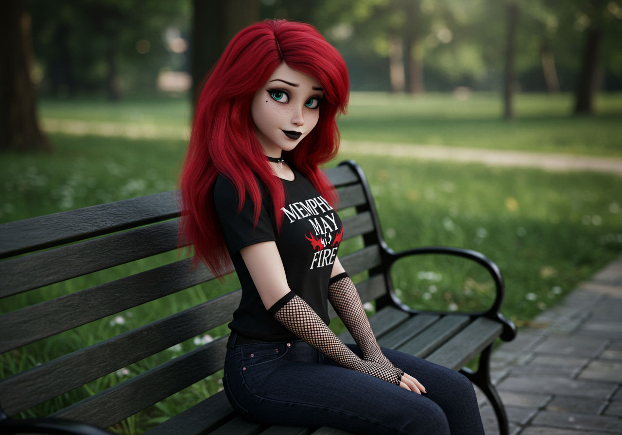 Ariel goes goth