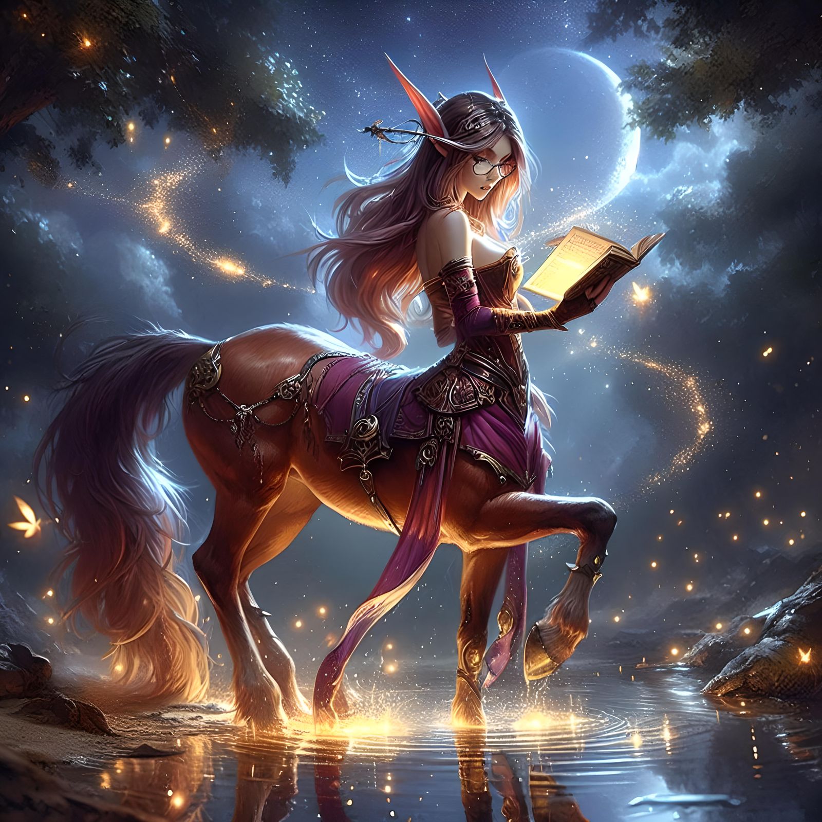 That Magical Moment Under the Crescent Moon That the Centaur...