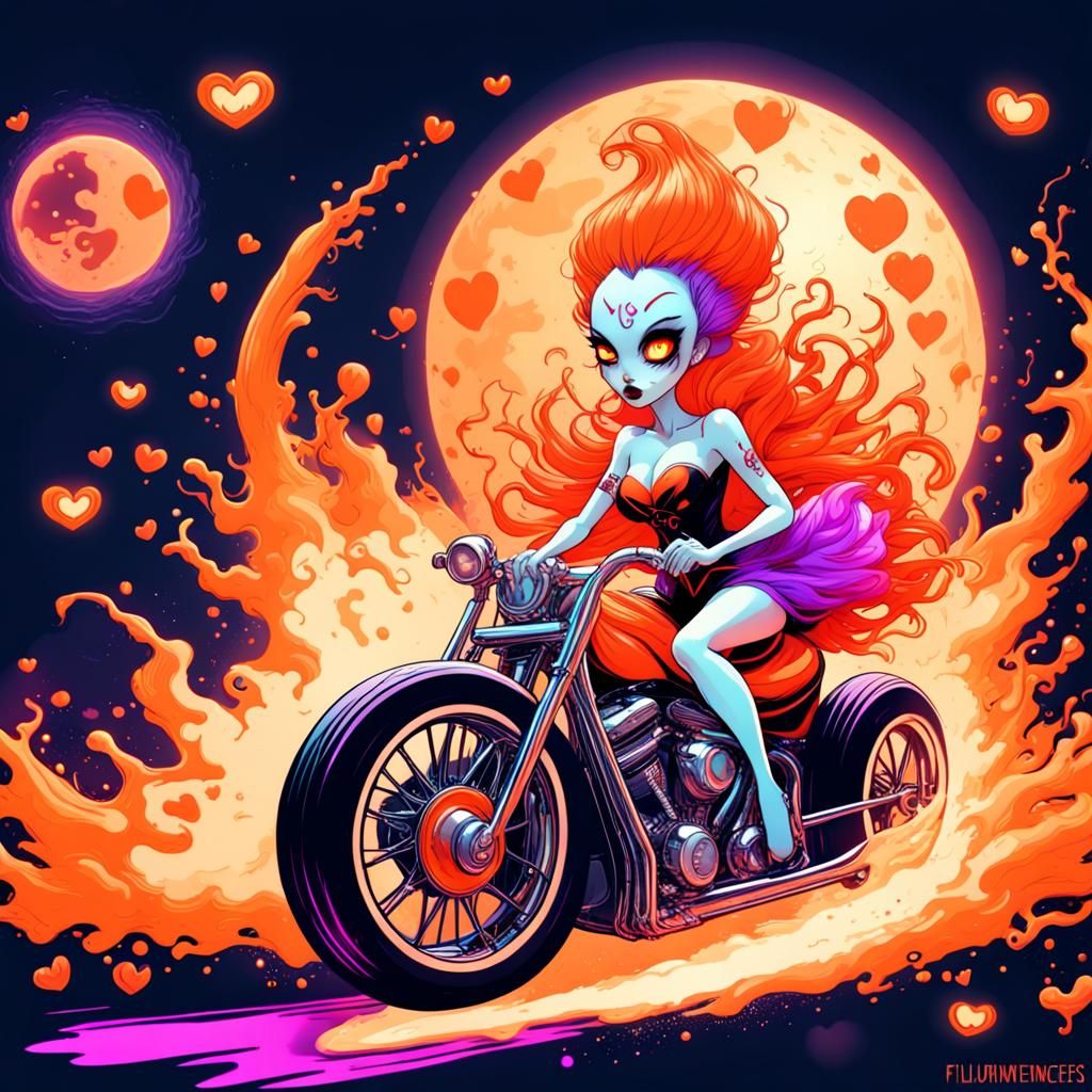 " courses de dragsters queen of heart " AI Generated Artwork