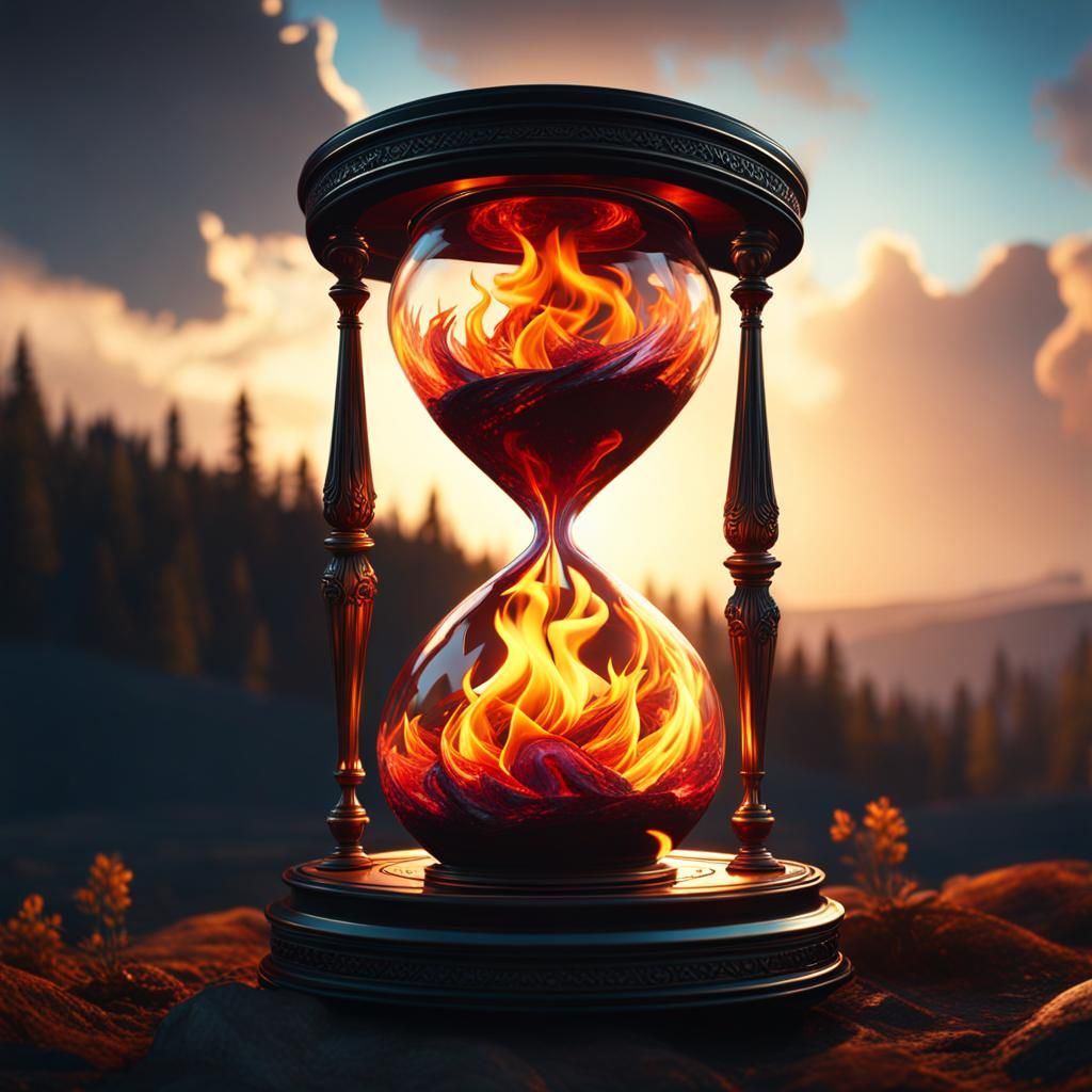 Time is burning  by @draconewcal