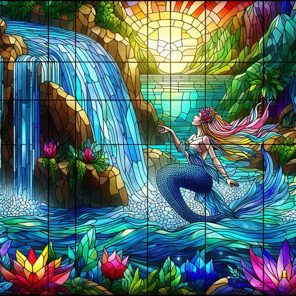 Stained Glass Waterfall