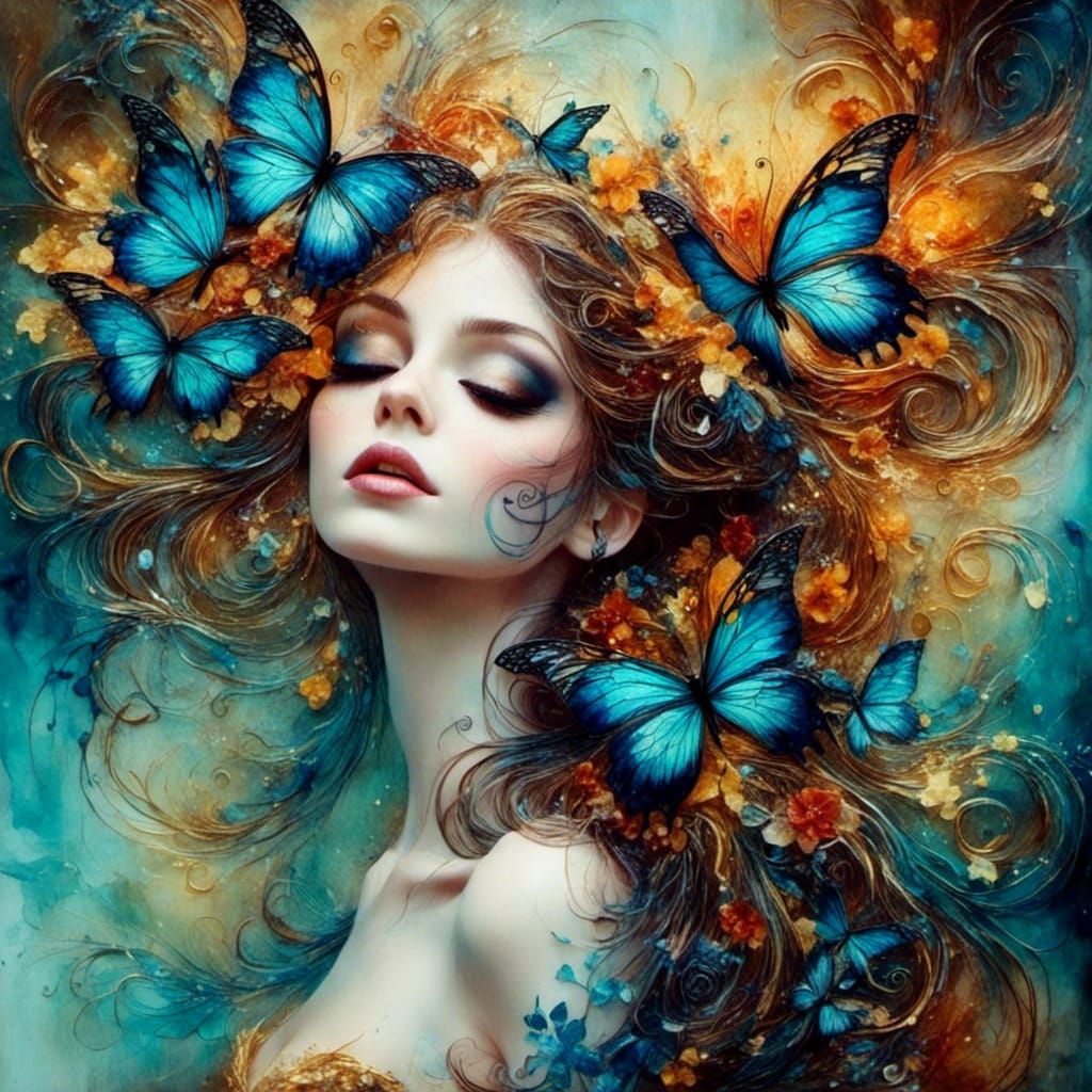 alcohol ink <lora:BeautifulFairies:1.0> 