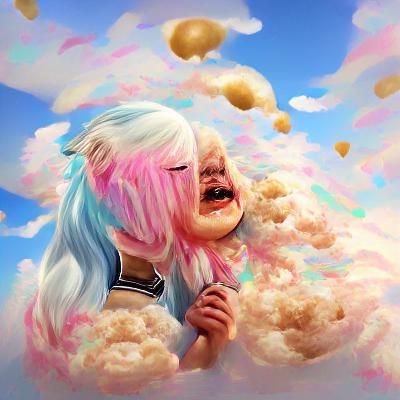Cotton candy tears